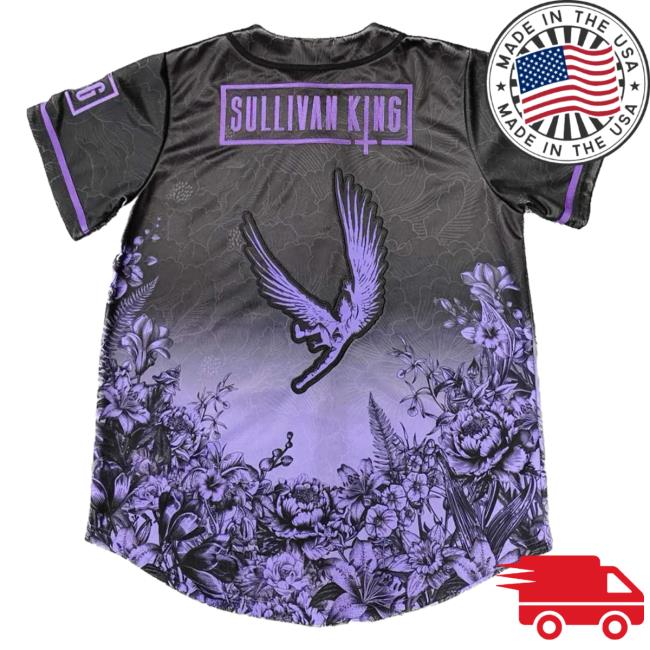 Official Sullivan King Merch 2023 "Return Of The King" Bassball Jersey Shirt New Riot Purple Official Sullivan King Merch 2023 "Return Of The King" Bassball Jersey Shirt Riot Purple