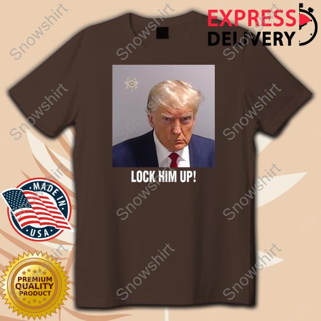 Jon Cooper Donald Trump Mugshot Lock Him Up Tee Official Jon Cooper Donald Trump Mugshot Lock Him Up T-Shirt