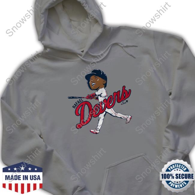 Breakingt Rafael Devers Caricature Hoodie