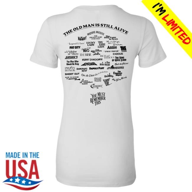 You Must Remember This Podcast Old Man All Stars Tee: John Huston - Women's Tee Karina Longworth You Must Remember This Podcast Old Man All Stars Shirt: John Huston - Women's Tee Karina Longworth