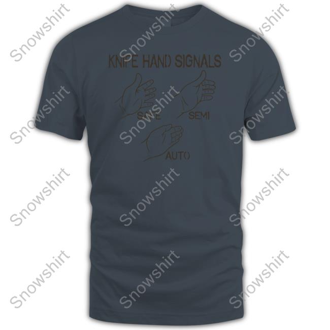 Ryan Mcbeth Merch Knife Hand Signals Safe-Semi-Auto Sweatshirt Bunkerbranding Ryan Mcbeth Merch Knife Hand Signals Safe-Semi-Auto Long Sleeve T Shirt