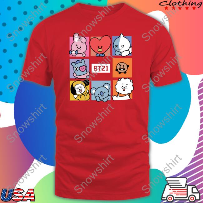 BT21 Long Sleeve Tee Space Jj Namedillegirl Merch BT21 Edition Limited Hoodie Shirt Space Jj Namedillegirl