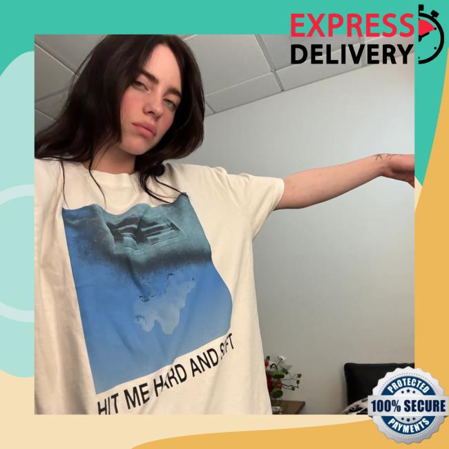 Official Billie Eilish Merch Store Hit Me Hard And Soft White Cover Tee Billie Eilish Shop Hit Me Hard and Soft Clothing