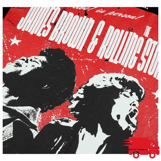 Official James Brown Store Shop James Brown & The Rolling Stones New Shirt