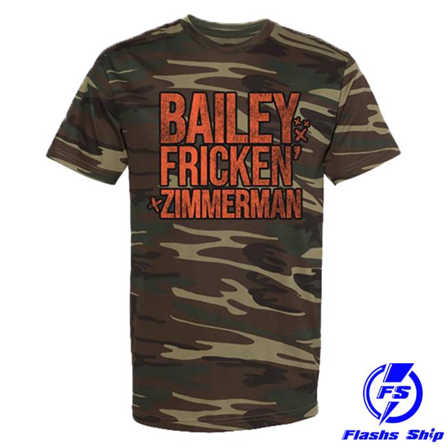 Official Bailey Zimmerman Merch Store Bailey Fricken' Zimmerman Tshirt - Camo
