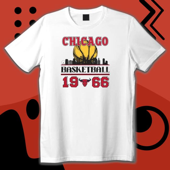 Official Chicago bulls basketball 1966 skyline Shirt