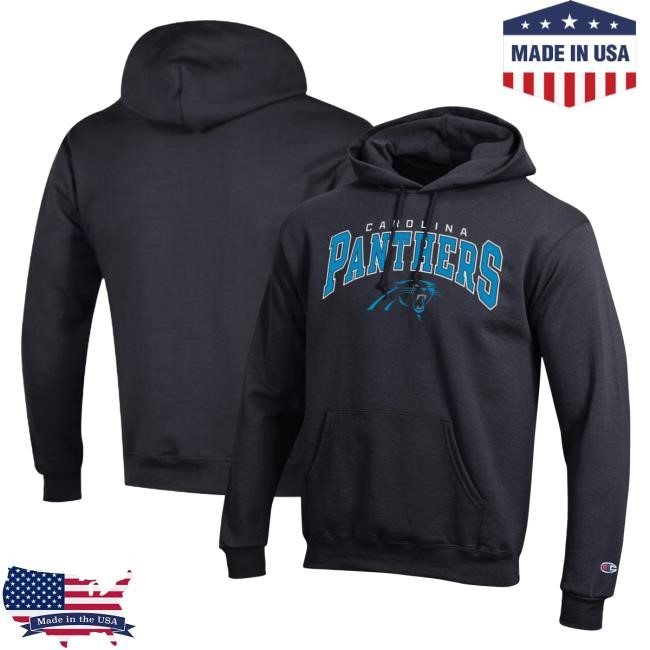 Carolina Panthers Champion Powerblend NFL Football Warm Hoodie