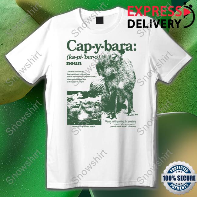 Capybara Defined TShirts Capybara Man Merch