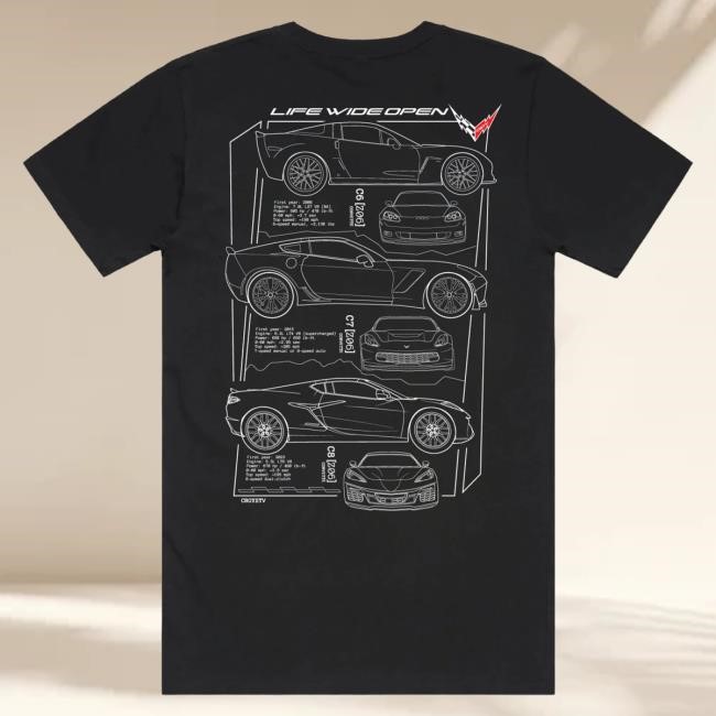 Official Cboystv Z06 Tech Spec Tee - Cboys Tv