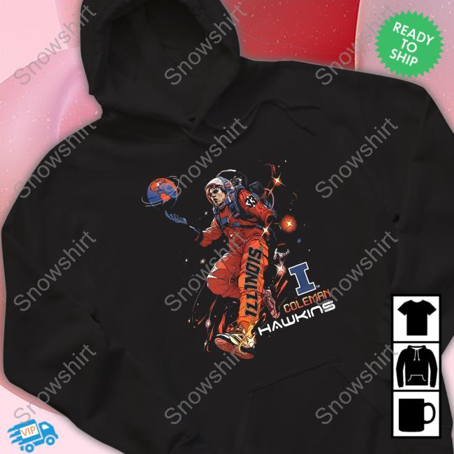 Official Illinois Fighting Illini Men's Nil Coleman Hawkins Spaceman Shirt