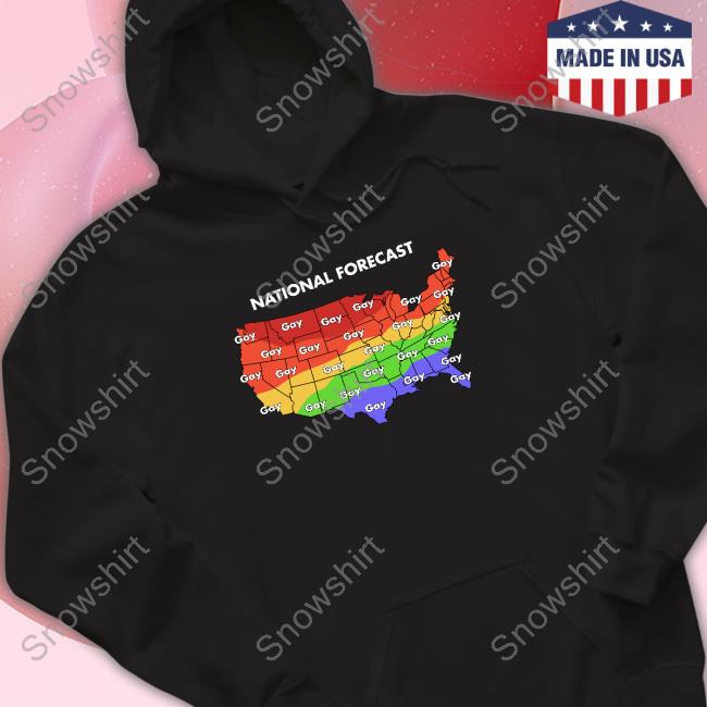 Official National Forecast Gay Gay Gay Hooded Sweatshirt