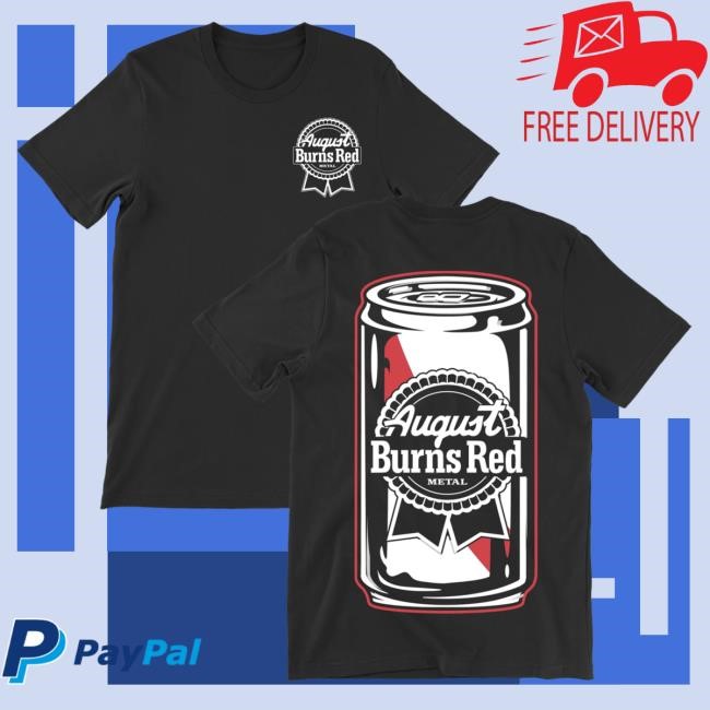 ABR Beer Can Black Tee August Burns Red Official Merch