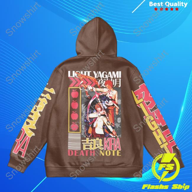 Official Anime Ape Clothing Light Yagami Death Note Streetwear Crewneck Animeape