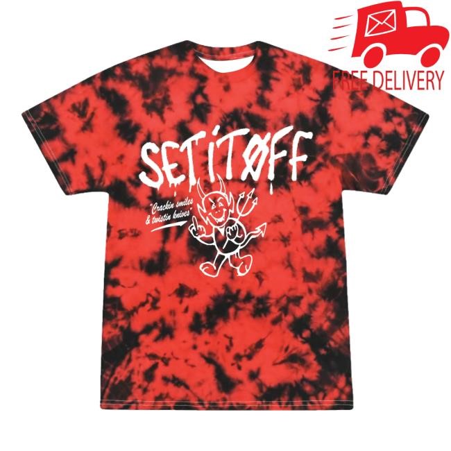 Set It Off Merch Red Black Dye New Shirt – Set It Off
