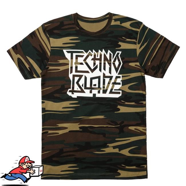 Technoblade Official Merch Shop Camo Wordmark New Shirt Technoblade Clothing Store Apparel