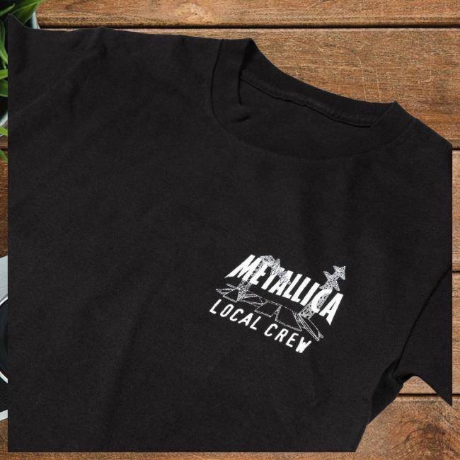 Official Metallica Merch Store Load Stage Local Crew Tshirt