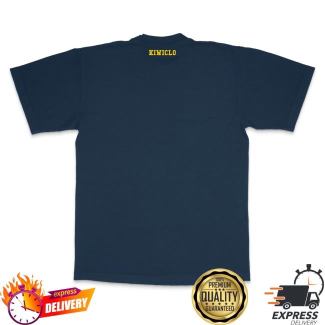 KIWICLO Michigan Caricature Tee Navy Street Graphic Drop