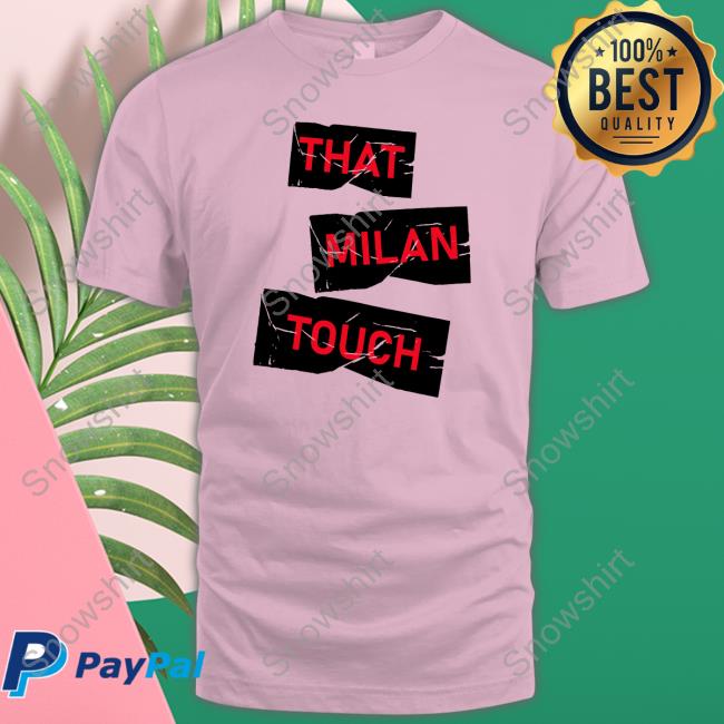 Ismaël Bennacer Wearing That Milan Touch Tee Shirt Ac Milan Store Official That Milan Touch T Shirts