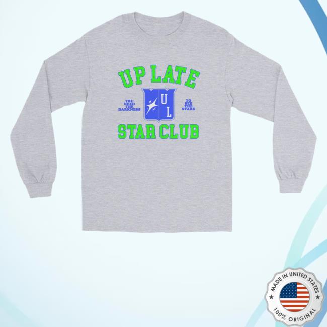 Official Up Late Star Club Hooded