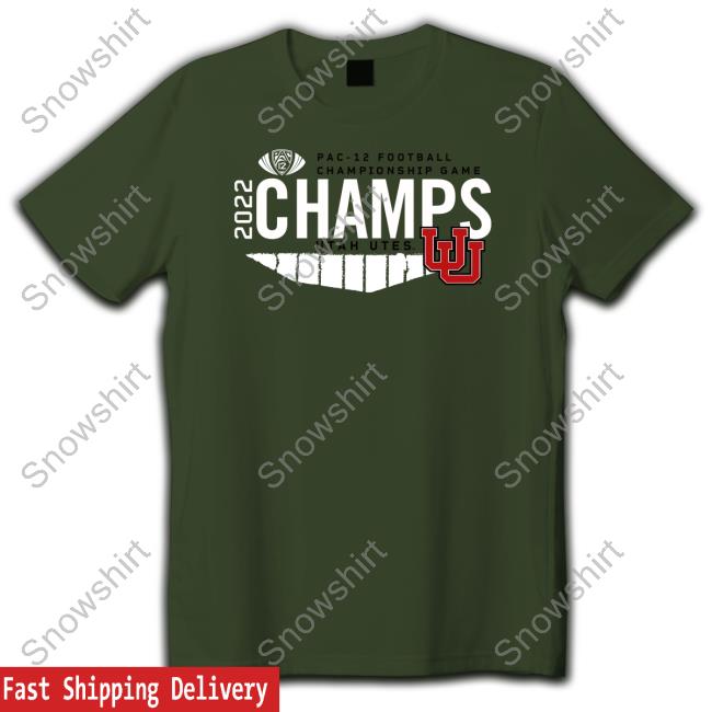 Pac-12 Football Championship Game 2022 Champs Utah Utes Shirt Cameron Rising