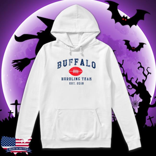Official Buffalo hurdling team est 2018 Hooded Sweatshirt