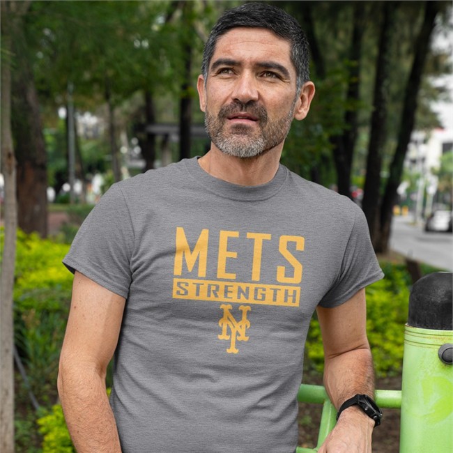 Mets Strength New York Mets Sweatshirt Grey We Gotta Believe