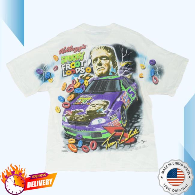 Official Unclaimed Baggage Store 90s Nascar Spooky Terry Labonte Froot Loops 3D Sweatshirts All Over Print Unclaimedbaggage Official Unclaimed Baggage Store 90s Nascar Spooky Terry Labonte Froot Loops 3D T-Shirt All Over Print Unclaimedbaggage