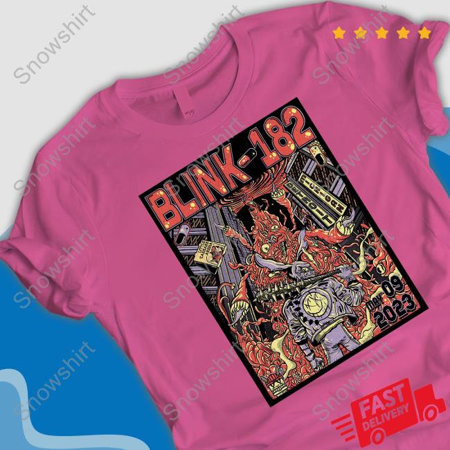 Official Blink-182 May 9 2023 Detroit Event Poster By Cody Carpenter Shirt