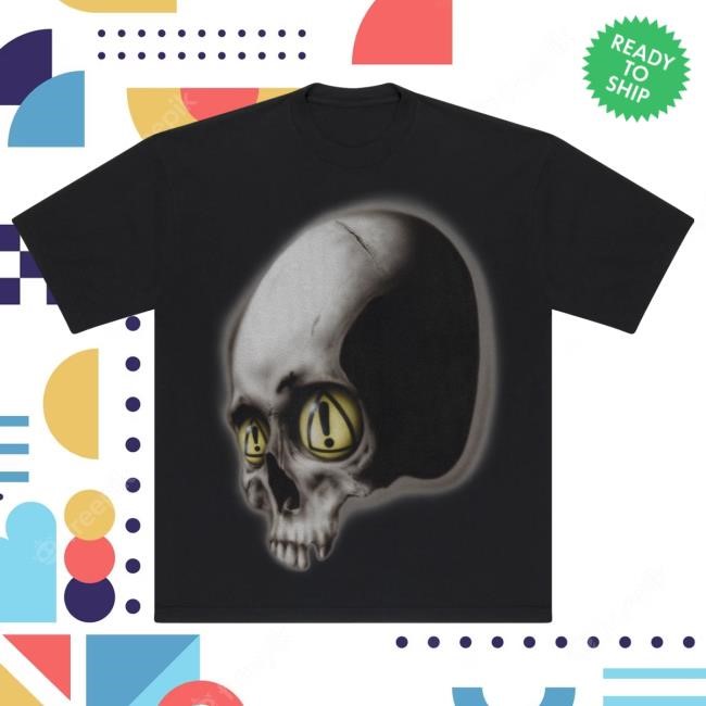 Official Yeat Store Dangerous Summer Skull Tee (Vintage White)