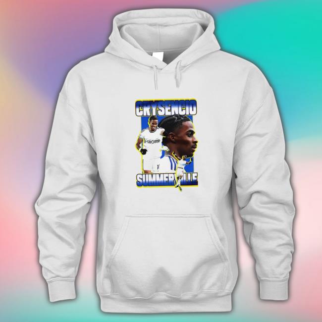 Official Crysencio Summerville Leeds Hooded Sweatshirt Crysencio Summerville Leeds Tee Shirt