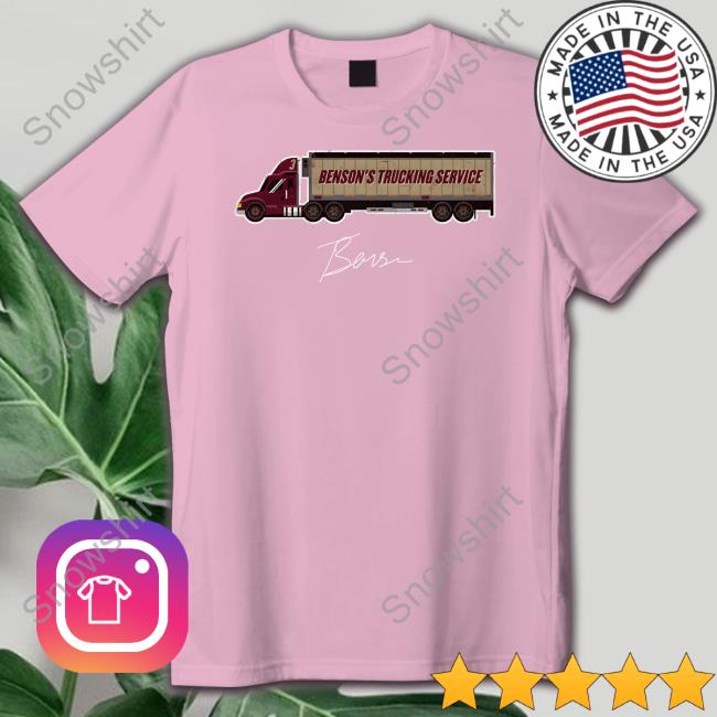 Treybenson3 Benson's Trucking Service T Shirt Trey Benson Merch Treybenson3 Trey Benson Merch Benson's Trucking Service T Shirt