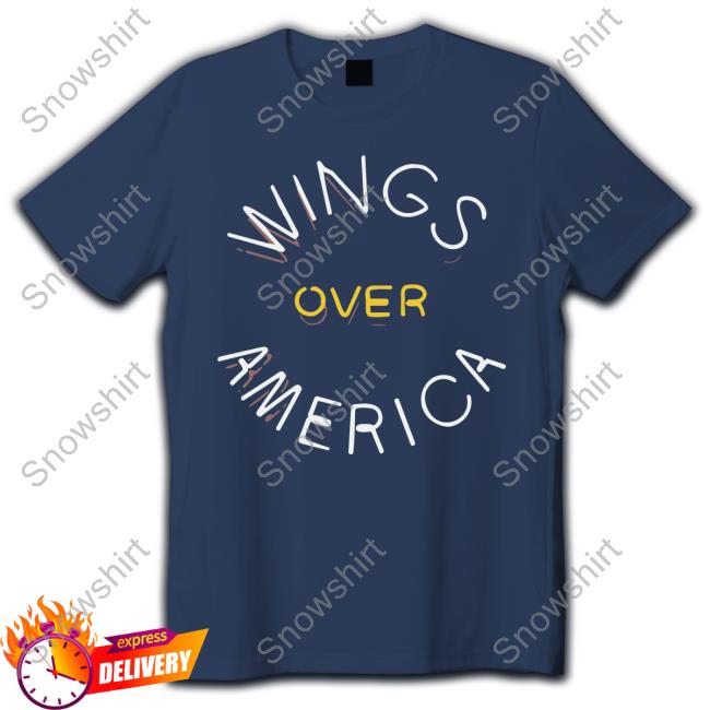 Wings Over America Crewneck Sweatshirt Paul Mc Cartney Merch Store Wings Over America Shirt