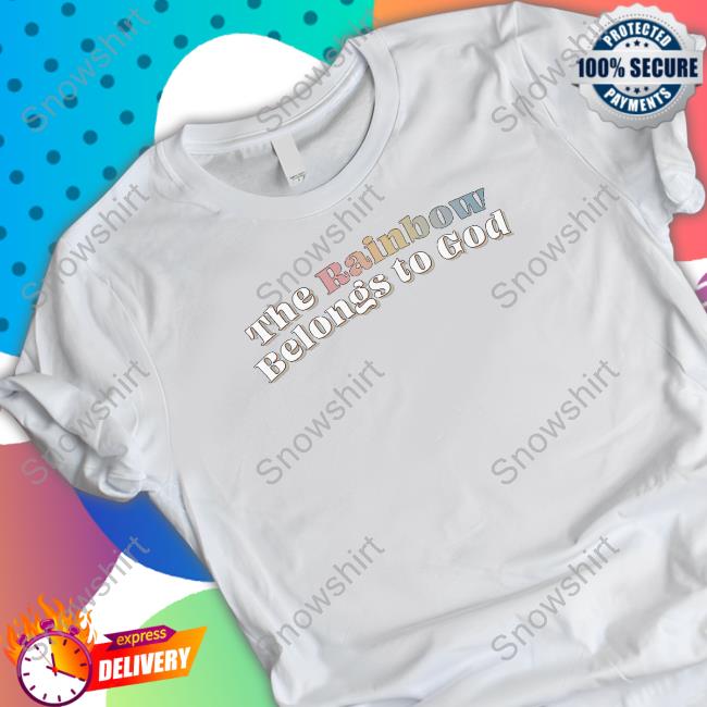 Official Blaze Media The Rainbow Belongs To God T-Shirt Official Blaze Media The Rainbow Belongs To God T-Shirt