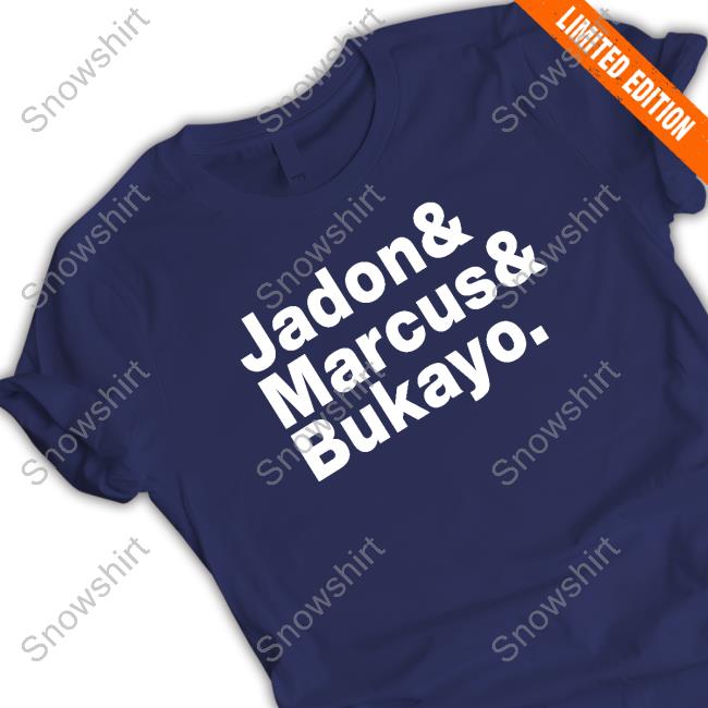 Official Jason Sudeikis Jadon And Marcus And Bukayo Long Sleeve T Shirt Official Jadon And Marcus And Bukayo Shirts