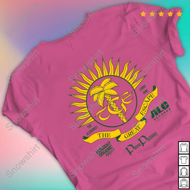 The Alchemist The Great Escape Larry June Tee Shirt Official The Alchemist The Great Escape Larry June Tee