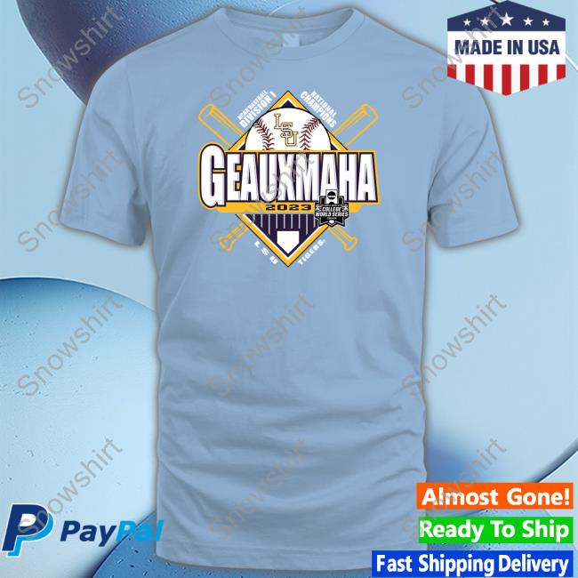 Lsu Tigers Ncaa Baseball Division I National Champions Geauxmaha 2023 T Shirt Purple LSU Tigers 2023 NCAA Men's Baseball College World Series Champions Omaha T-Shirt