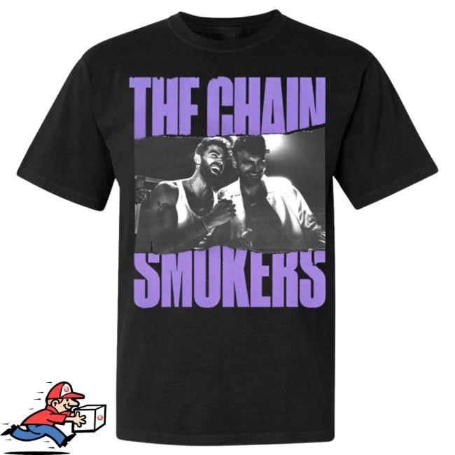 Official The Chainsmokers Merch The Chainsmokers Black Photo Hot Shirt