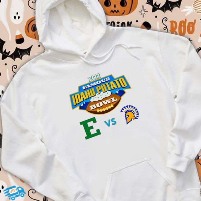 Official 2022 Idaho Potato Bowl Eagles from Eastern Michigan and Spartans from San Jose State Matchup Logo Hooded Sweatshirt 2022 Idaho Potato Bowl Eagles from Eastern Michigan and Spartans from San Jose State Matchup Logo Tee