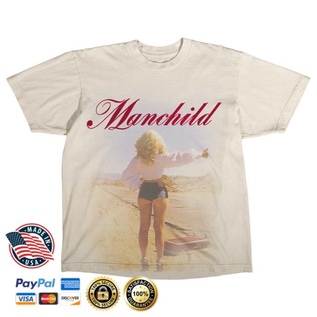 Official Sabrina Carpenter Merch Store Manchild Photo T Shirt