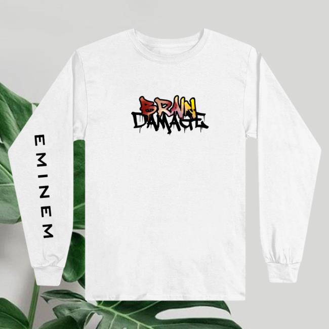 Official Eminem Slim Shady Clothing Shop Store Brain Damage Long Sleeve SlimShady Merch