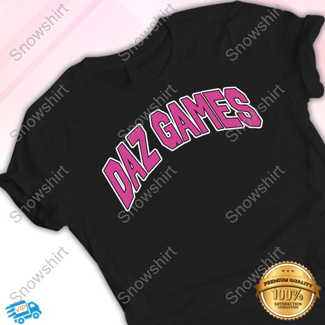 Official Black Daz Games Pink Logo T Shirt
