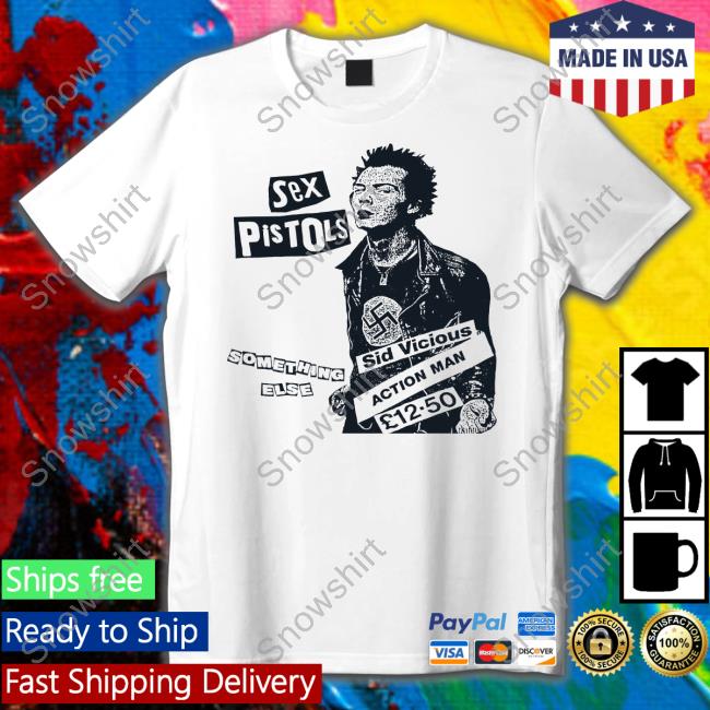 Original 70's Sex Pistol Sid Vicious Chopped Long Sleeve Tee 70's Sex Pistol Sid Vicious Chopped Shirt