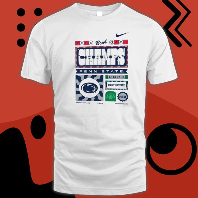 Penn State Nittany Lions 2023 Rose Bowl Champions Locker Room Shirt Official Penn State Nittany Lions 2023 Rose Bowl Champions Locker Room Shirt