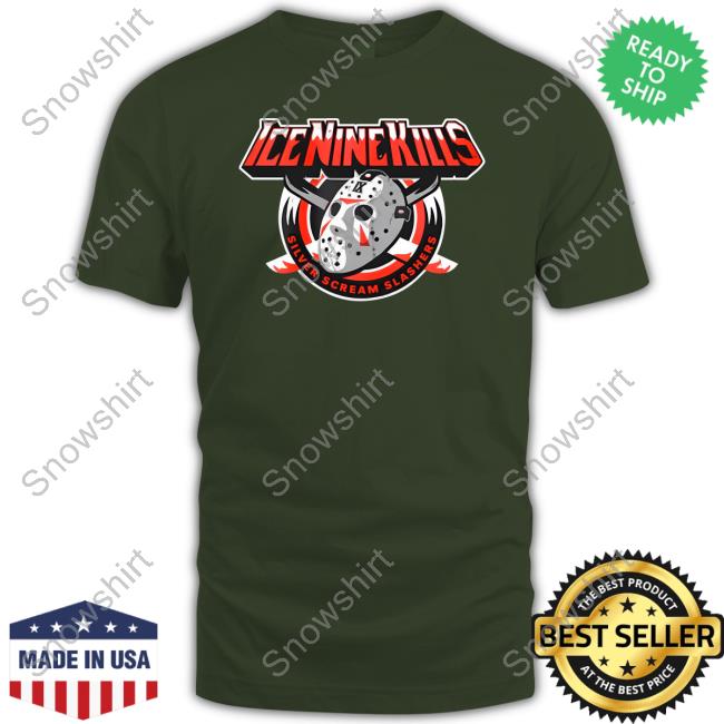 Ice Nine Kills Merch Silver Scream Slashers Tee Shirt