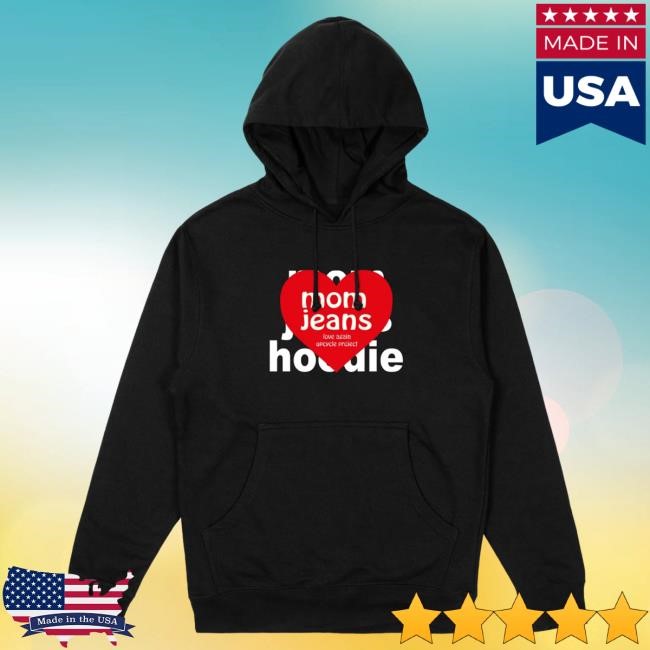 Official Mom Jeans Merch Store WWWY Vday Upcycled Popover Hoodie