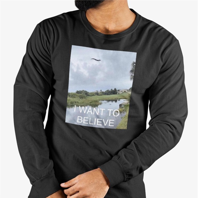 Gators Daily I Want To Believe T Shirt Flying Crocodile Gators Daily I Want To Believe Shirt