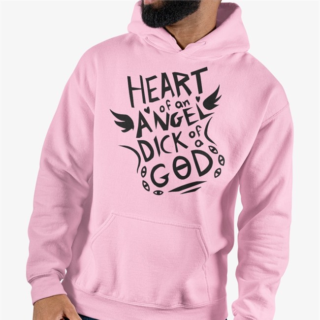 Heart Of An Angel Dick Of A God Sweatshirt Yan Nucleose's Artist Shop