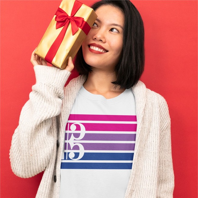 Threatening Music Notation Bisexual And Alto Clef Bi Flag Shirt