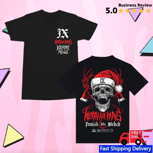 Official Ink Merch Store Ice Nine Kills Yule Be Sorry Beanie And Hell Shirt
