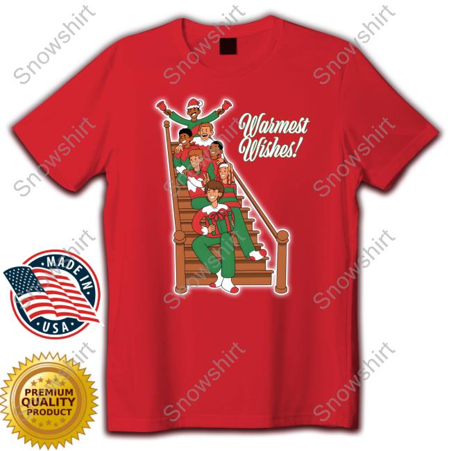 Official Baylen Levine Merch Warmest Wishes Holiday Tee Shirt Limited